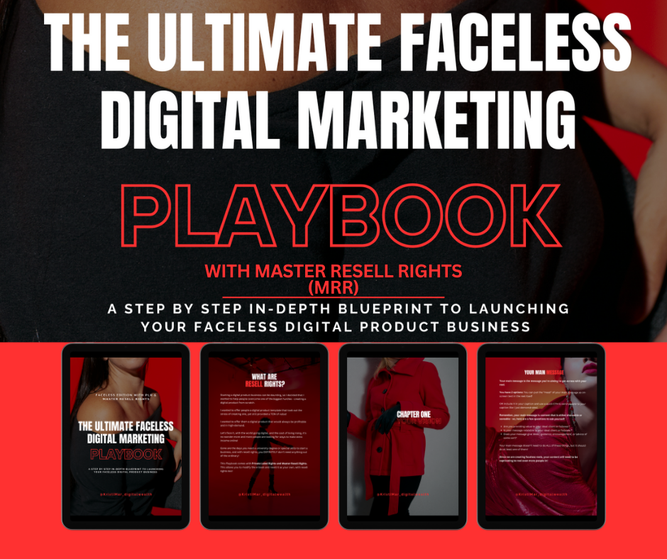 Ultimate Faceless Digital Marketing Playbook - with PLR & MRR